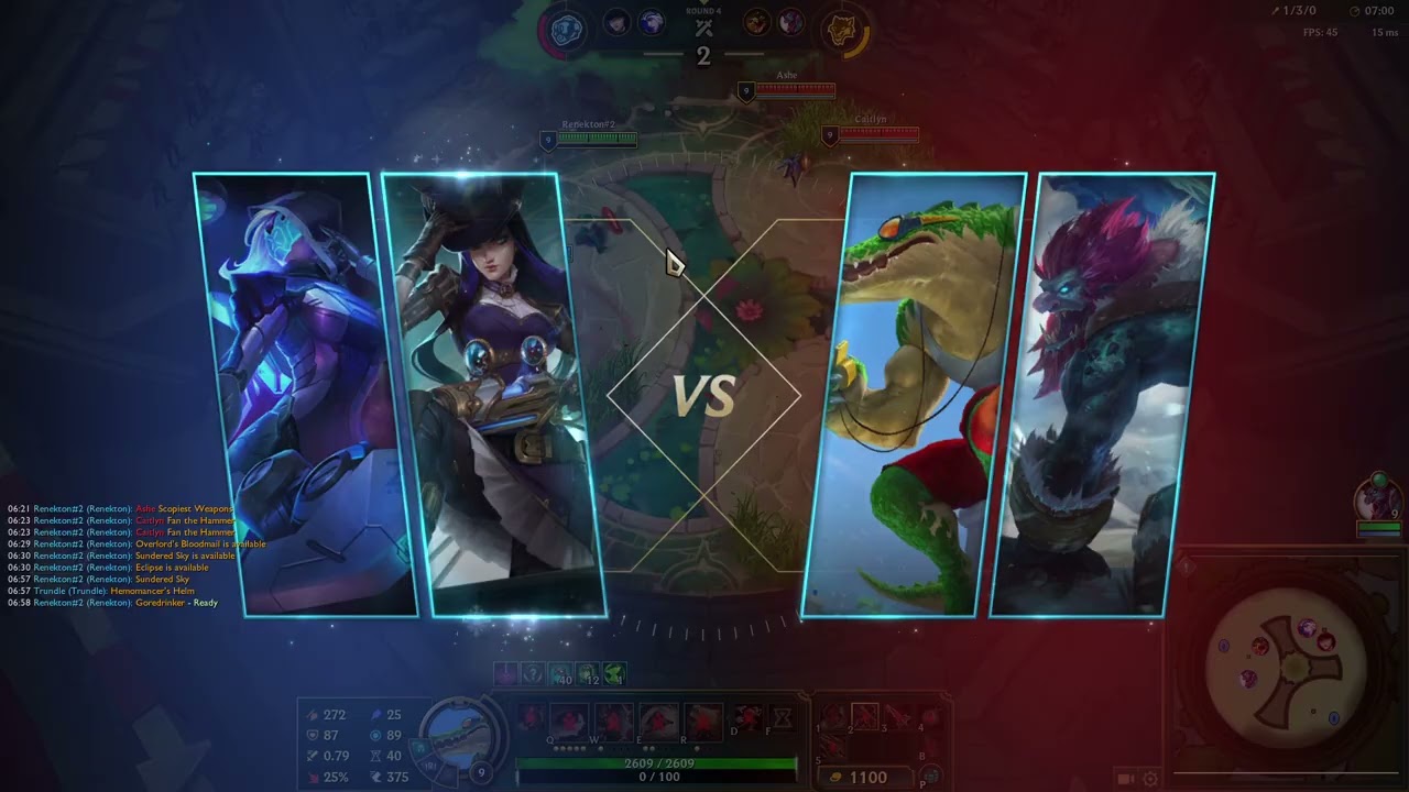 LoL Arena 3rd place Rernekton+Trundle