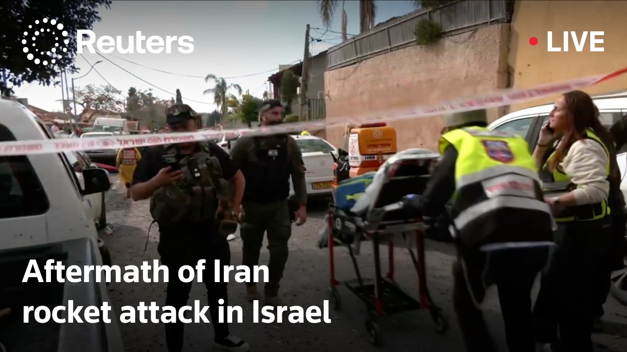 LIVE: Aftermath of Iranian rocket attack on Israeli home