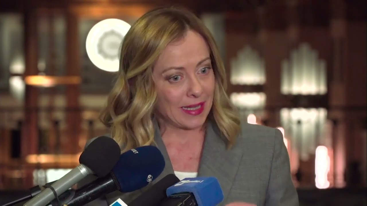 Adesso live punto stampa del Presidente Giorgia Meloni in Canada