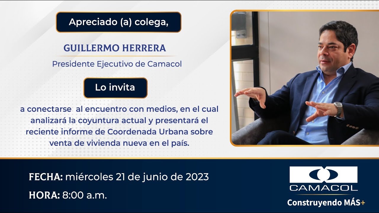 EN VIVO 🔴: Rueda de prensa Informe de Coordenada Urbana sobre venta de vivienda nueva en el país