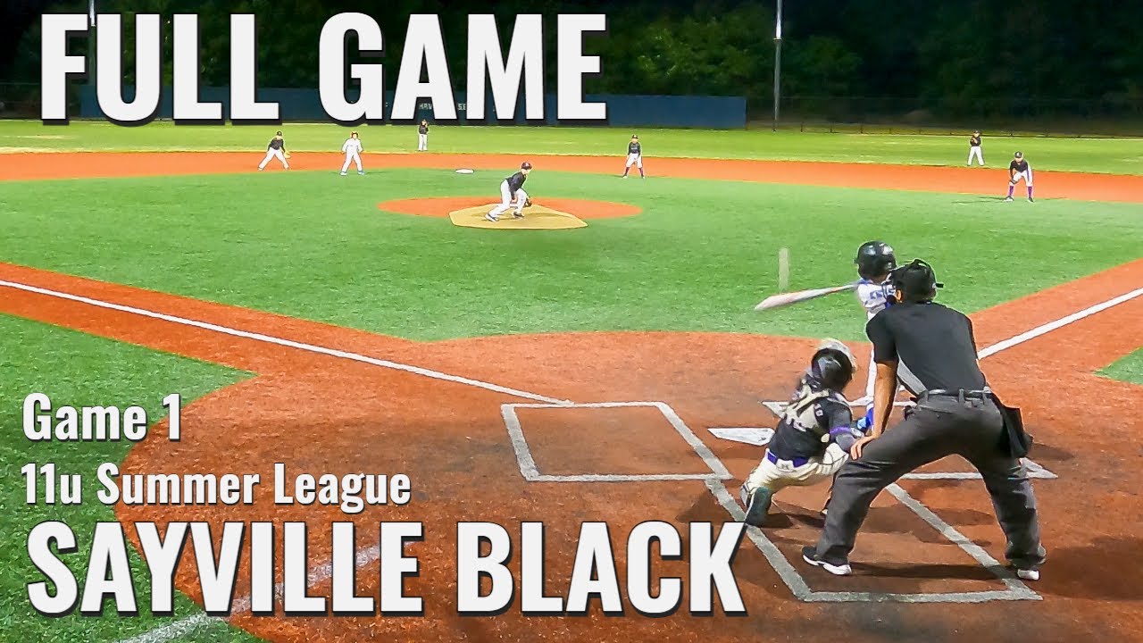 Full Game - Connor 11u Waves Baseball - Summer Game 1 vs Sayville Black