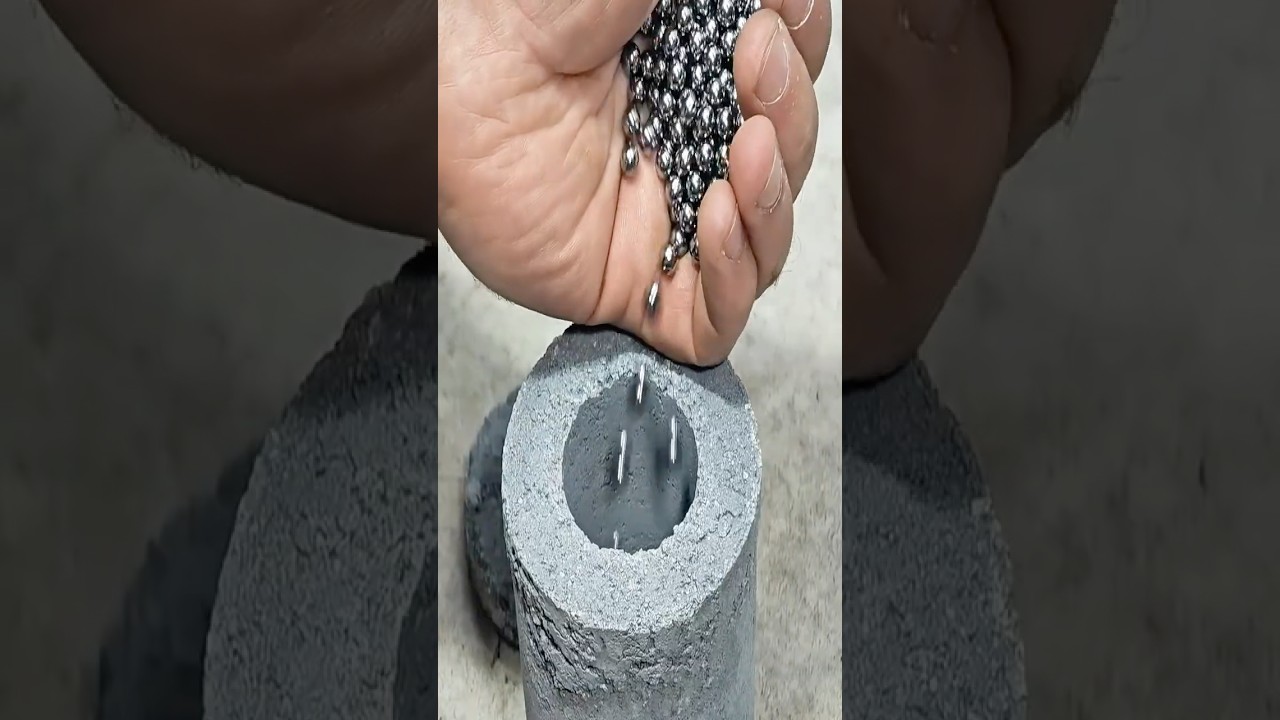 Watch Me Turn 666 Steel Marbles into a Kukri Knife &ndash; Raw ASMR