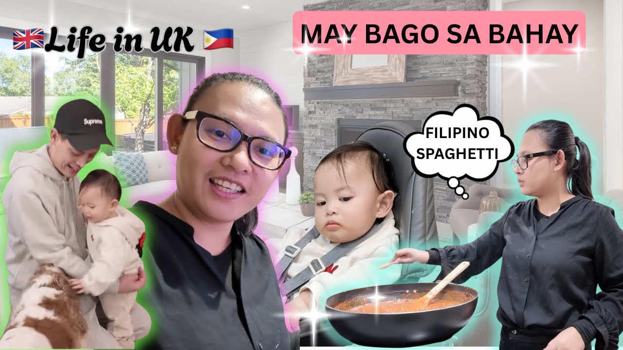 FILIPINA LIFE IN UK | I COOKED MISTER FILIPINO STYLE SPAGHETTI| MAY BAGO SA BAHAY  