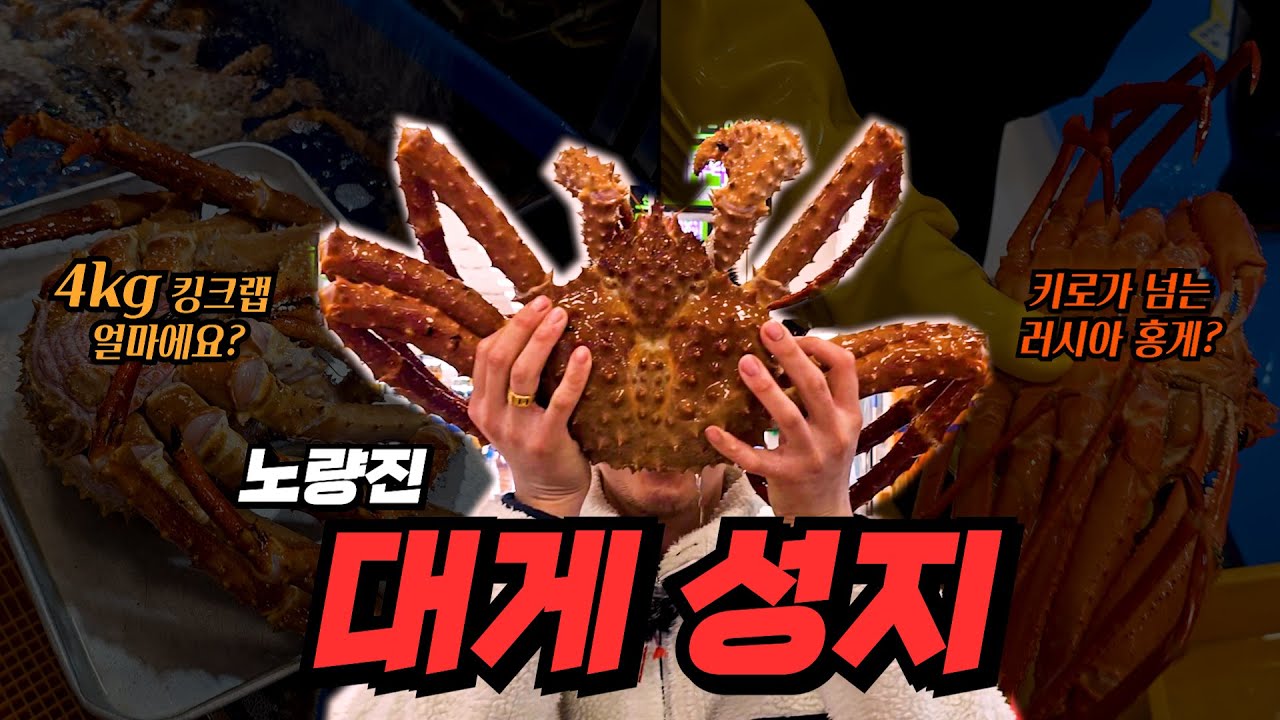 노량진수산시장의 대게,킹크랩 성지를 소개합니다 (네고성공?)
