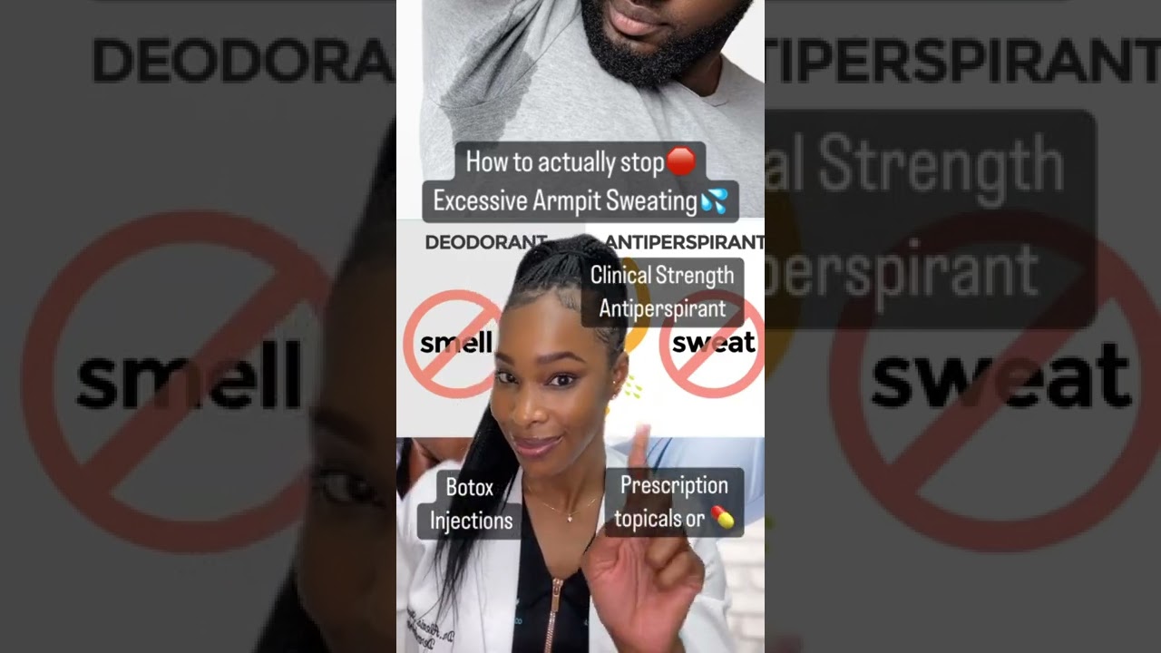 How to actually stop excessive armpit sweating!