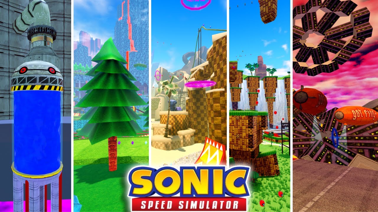 Каждый СЕКРЕТНЫЙ МИР в Sonic Speed ​​Simulator!