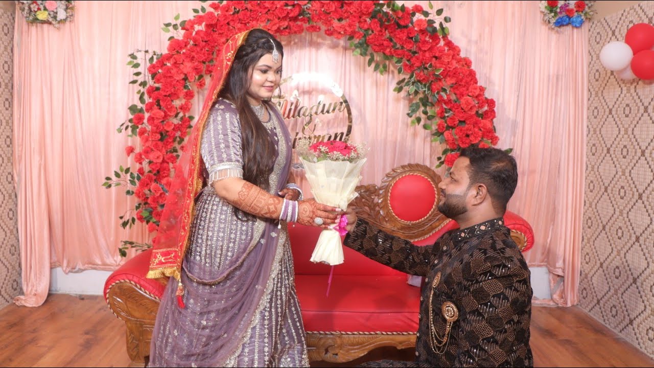 Simran & Miladun Engagement ceremony💍❤️💐 !! Best engagement video !! Full video #viralcoupleshorts 