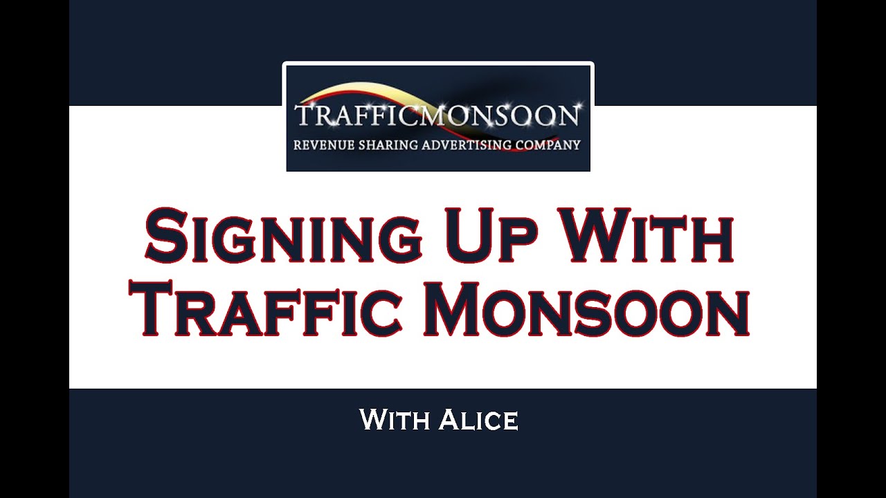 How To Sign Up With Traffic Monsoon - Full Tutorial | How To Get Verified... FAST!