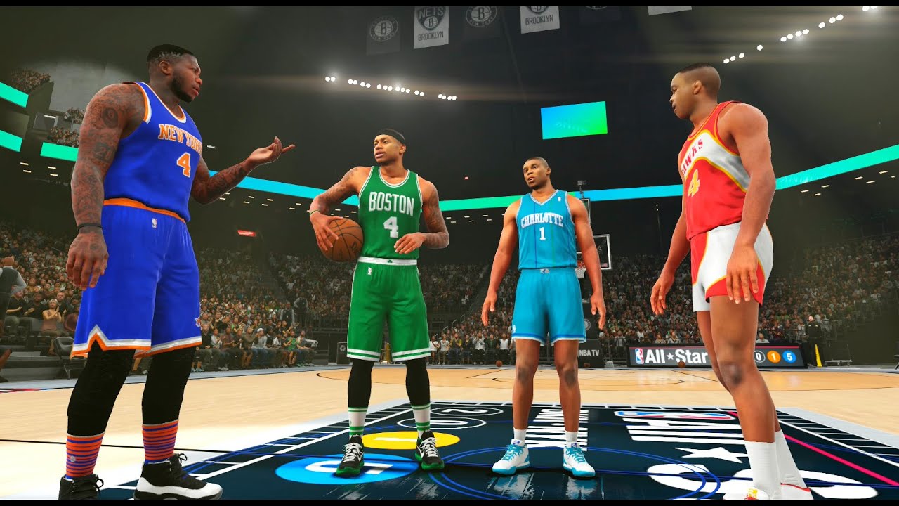 NBA 2K16: The Shortest Dunk Contest of All Time! Webb, Bogues, Robinson, Thomas! PS4