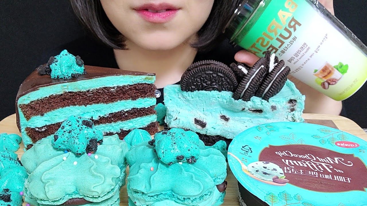 민트초코 먹방 Mint Chocolate MUKBANG
