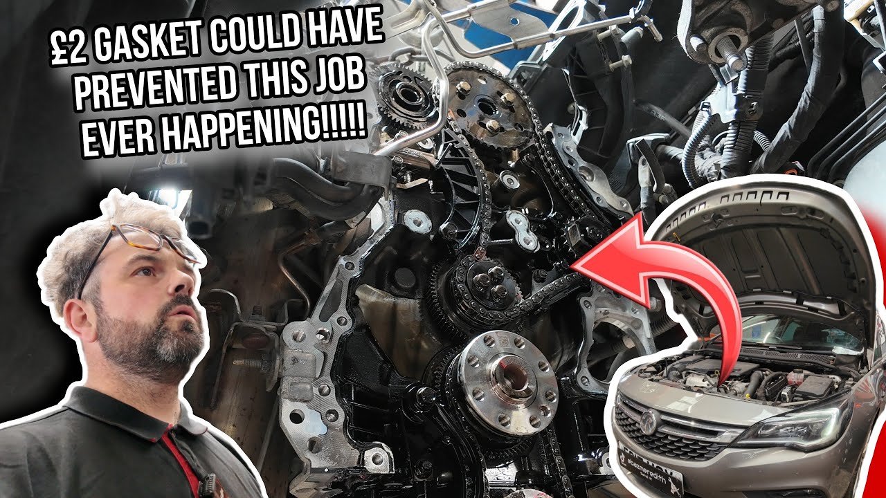 VAUXHALL 1.6CDTI TIMING CHAIN WHICH COULD HAVE BEEN RESOLVED FROM FACTORY WITH A £2 GASKET!!!!!!!