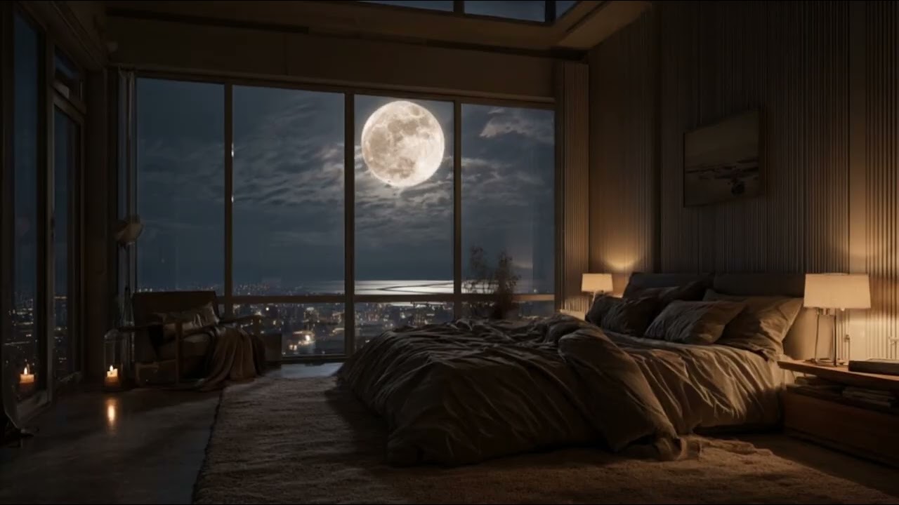 Deep Sleep Under The Moon | Relaxing Night Music for Stress Relief