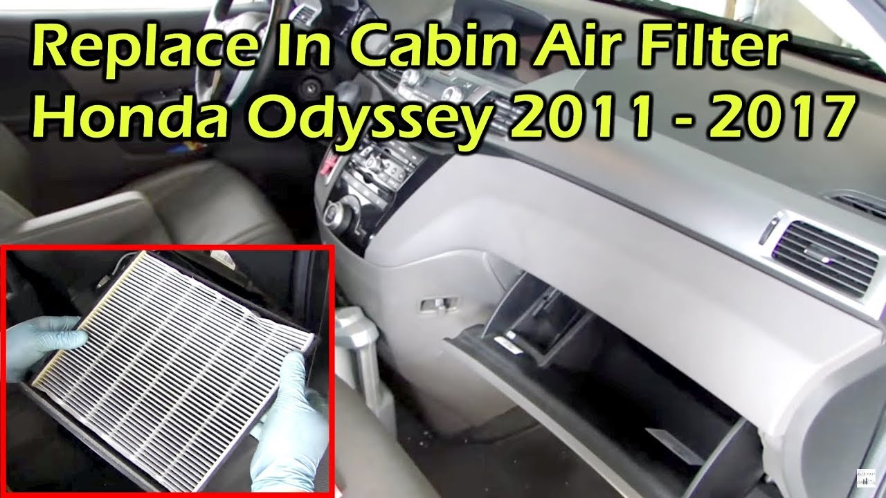 Замена салонного фильтра Honda Odyssey (2011 - 2017)