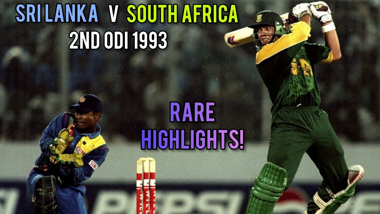 First Time On Youtube! | Sri Lanka V South Africa | 2nd ODI 1993 | Full Vintage Highlights