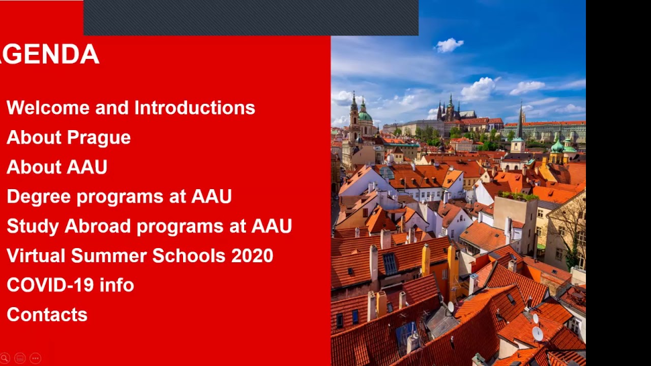 WEBINAR: Study at Anglo American University in beautiful Prague