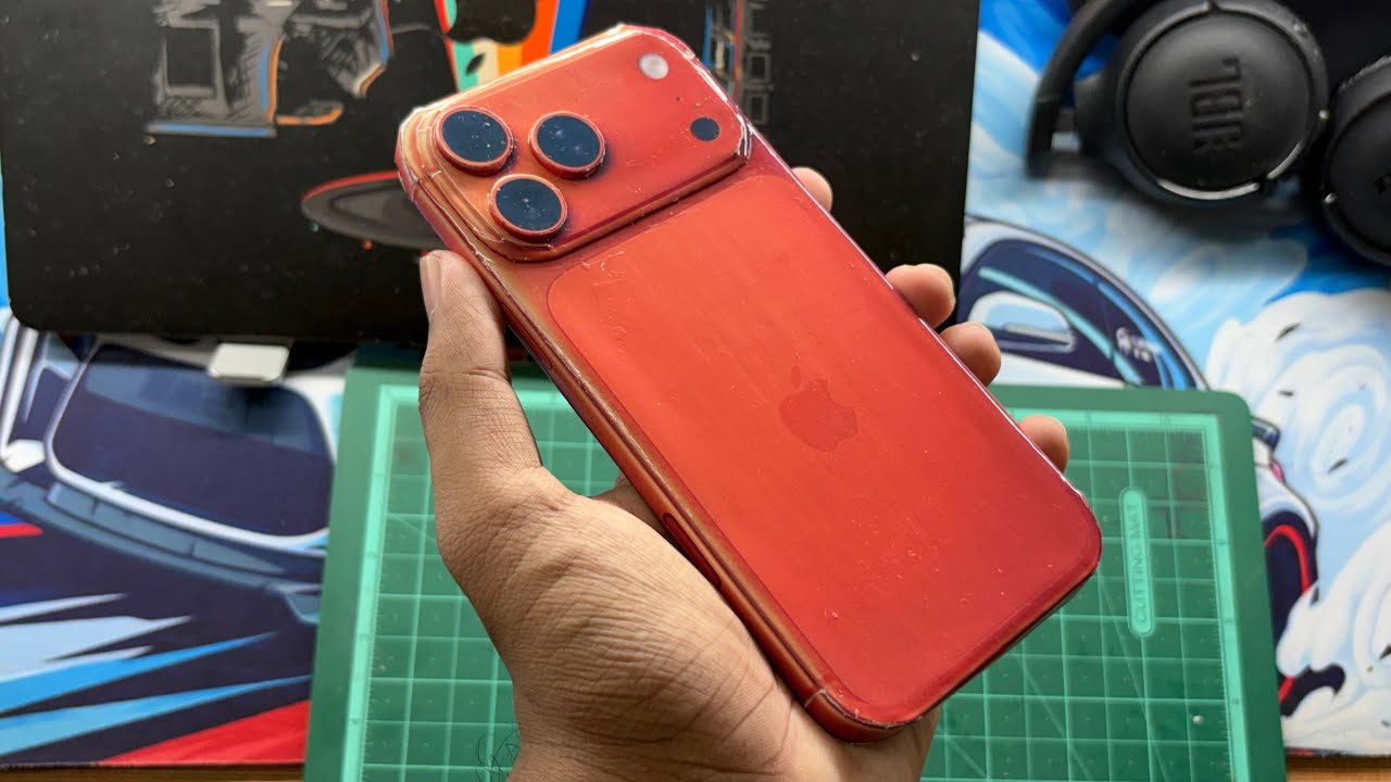 Создаём iPhone 17 Pro Max с нуля – картонная версия! | Cosmic Orange iPhone 17 Pro своими руками