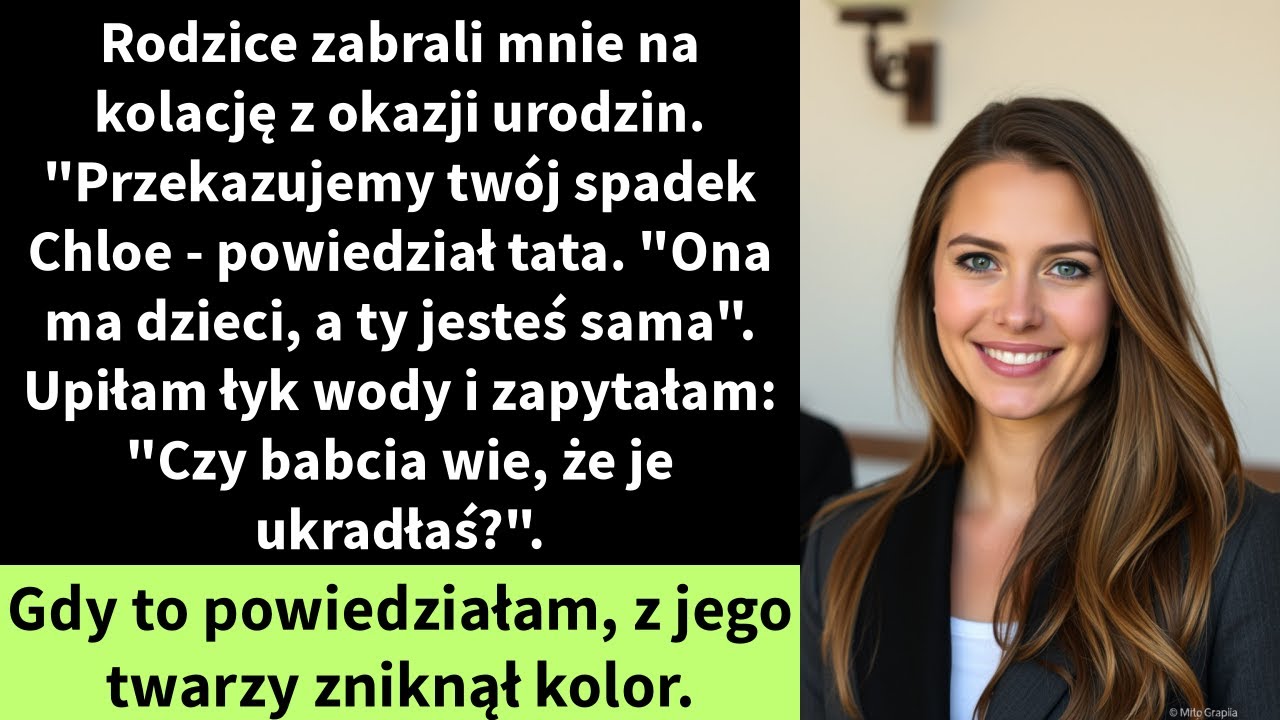 Rodzice zabrali mnie na kolację z okazji urodzin. 