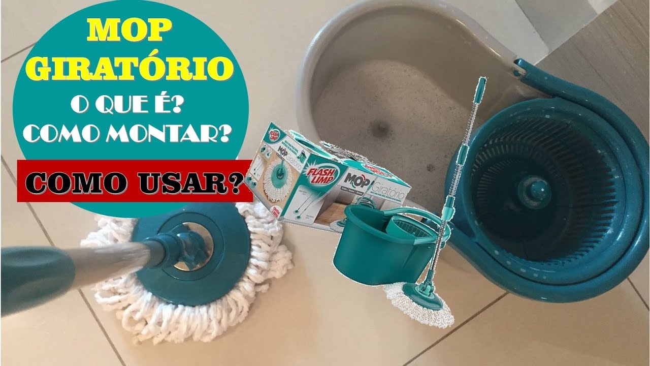 Mop Giratório: O que é? Como Montar? Como usar?