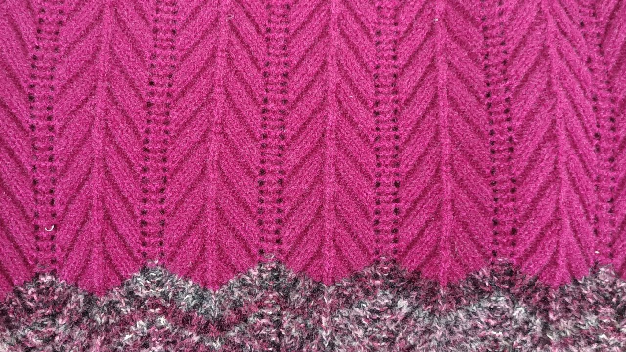 New knitting design/pattern #1225 for cardigan, sweater, jacket, frock ||in hindi||