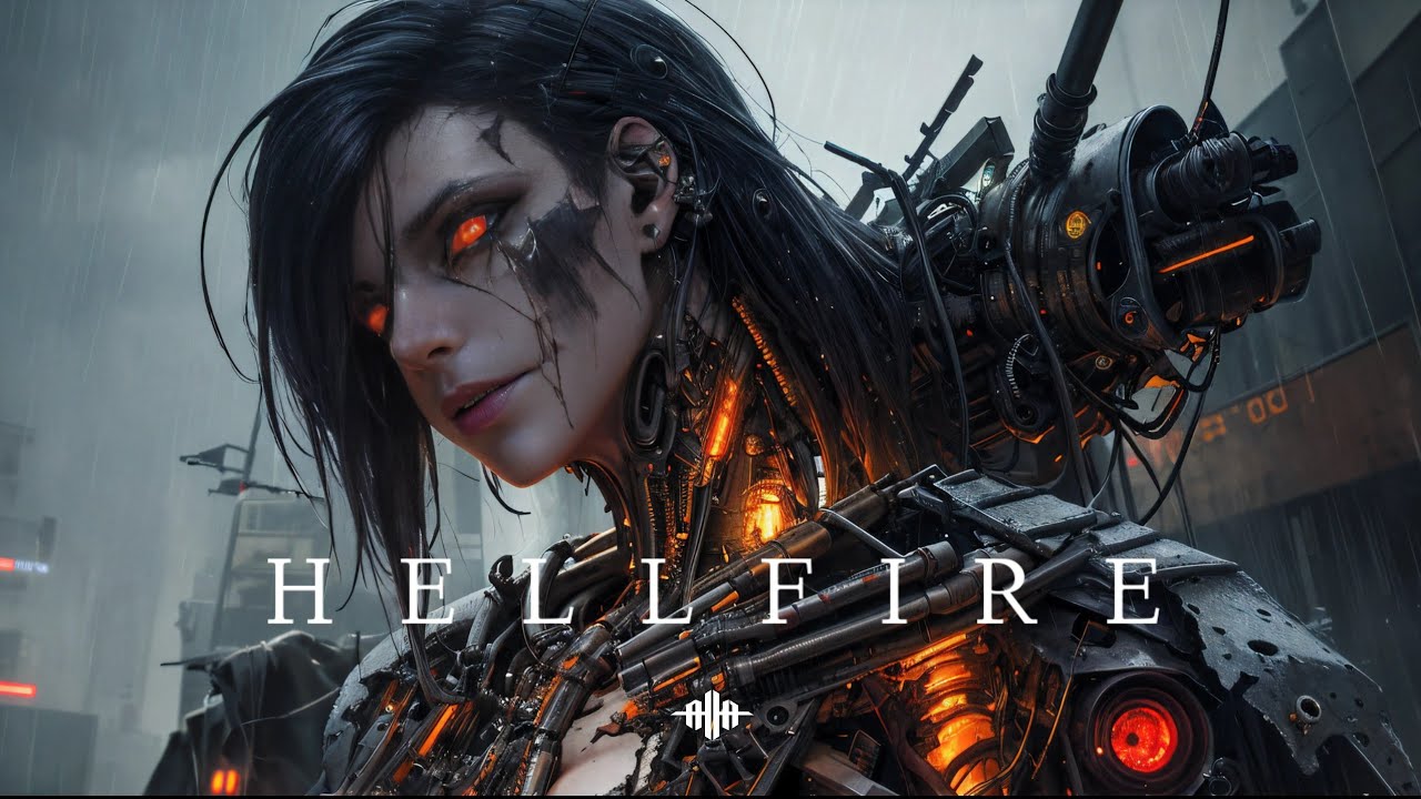 1 HOUR Dark Techno / Cyberpunk / Industrial Bass Mix 'HELLFIRE' [Copyright Free]