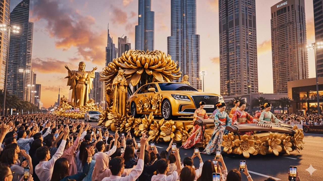 World's Largest New Year Parade 2026: Dubai Supercars & Lunar New Year Procession