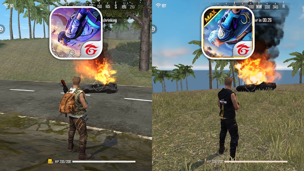 FREE FIRE vs FREE FIRE MAX || FF vs FF MAX || Quick Comparison || PK