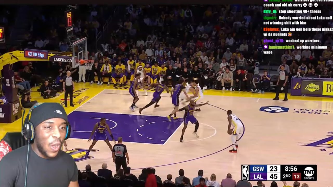 REACTING TO WARRIORS at LAKERS | FULL GAME HIGHLIGHTS!