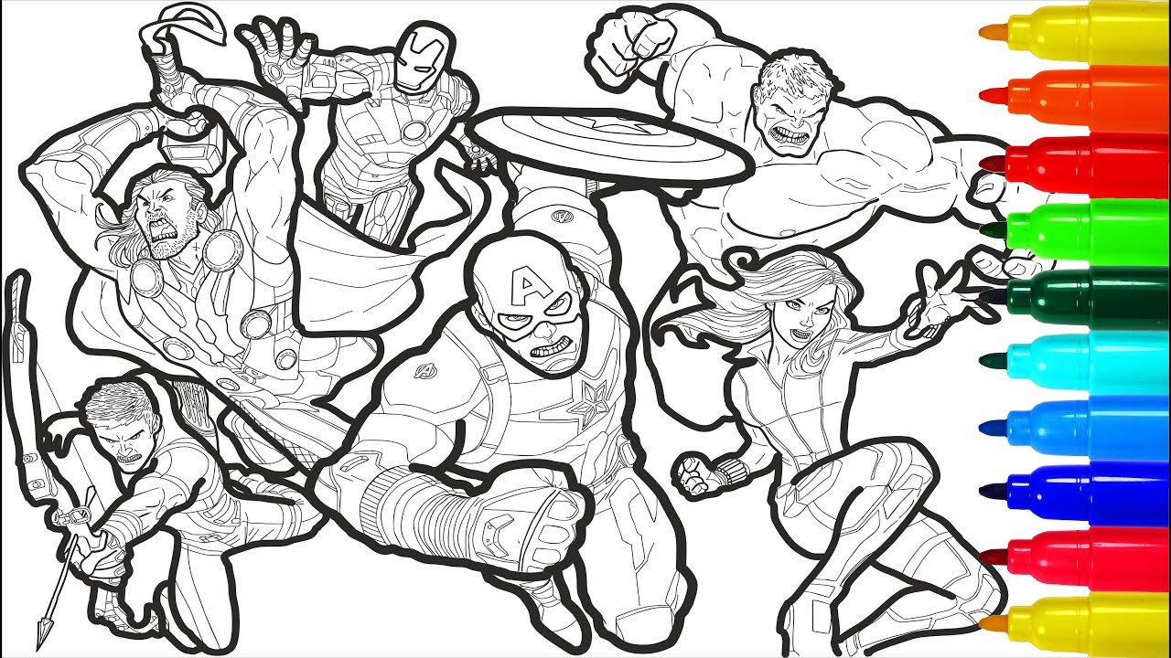 Marvel Attack Coloring pages
