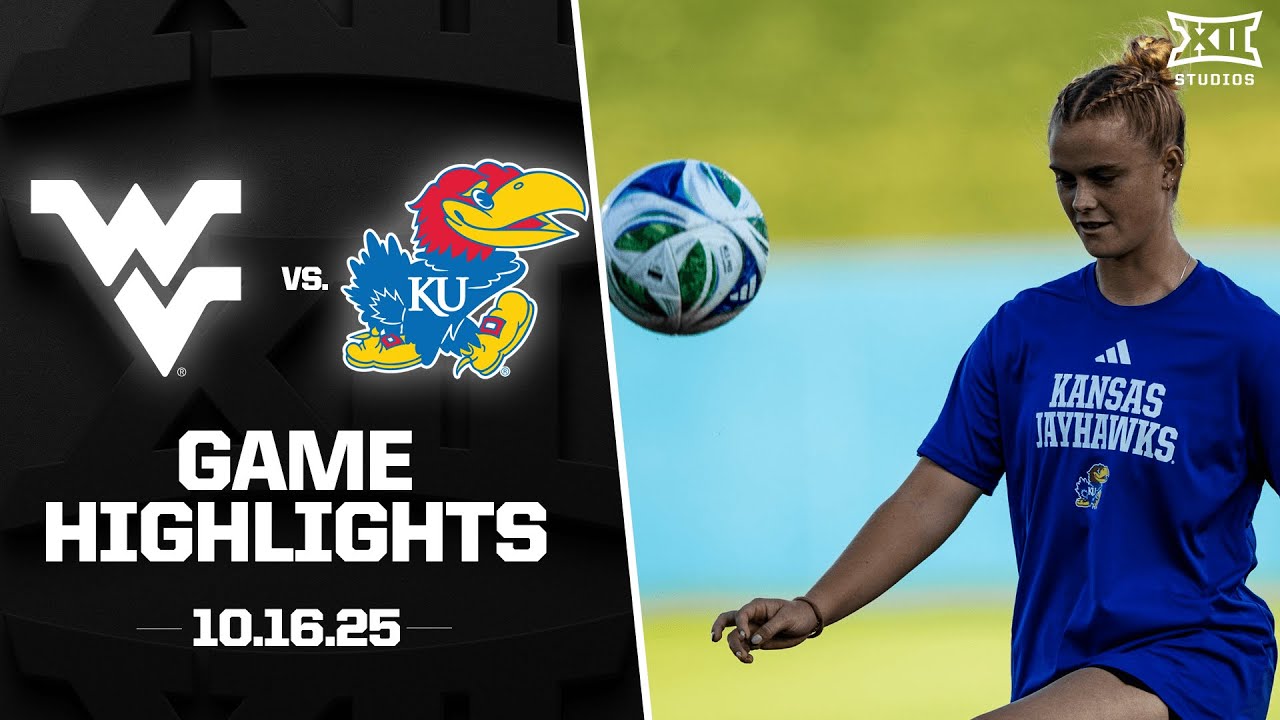 #24 West Virginia vs. Kansas Highlights (10.16.25) | 2025 Big 12 Soccer