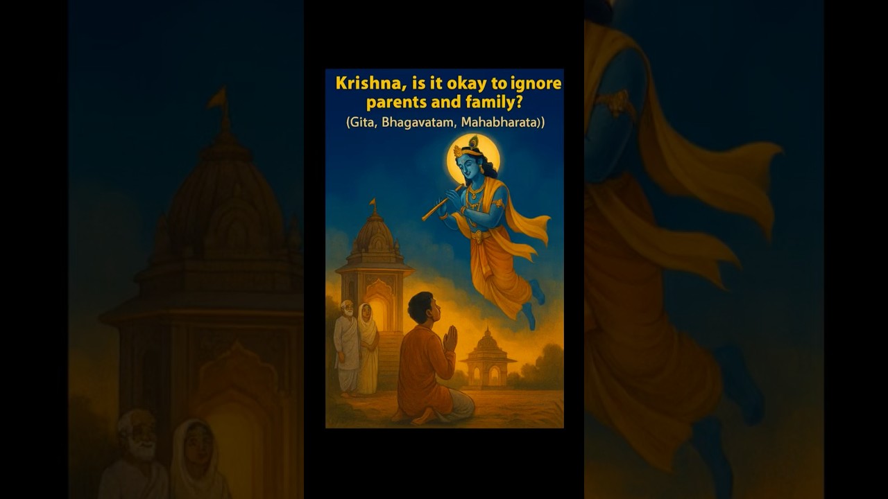 Krishna, is it okay to ignore parents and family? #krishna #bhagavatam #bhagavadgita #mahabharat