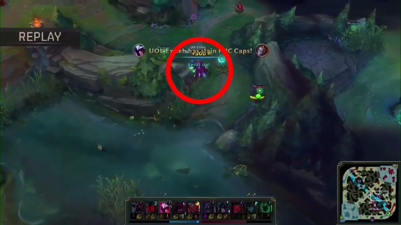 League of legends LCS Exileh outplays Caps in 1v1