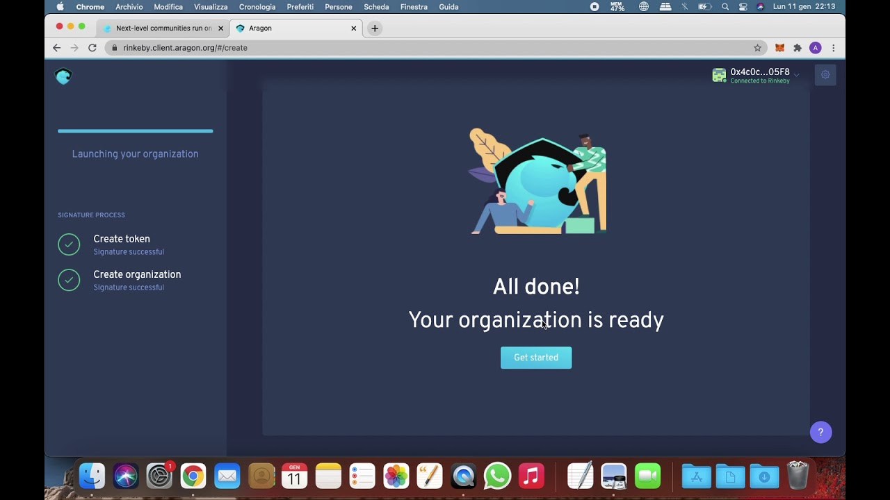 How to&nbsp;use Decentralized Autonomous Organization (step by step DAO with Aragon)