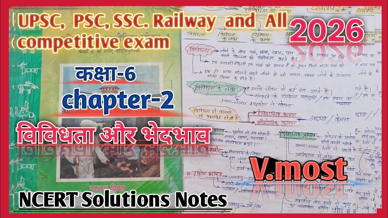 Class 6 Polity( chapter -2)Handwritten Notes in Hindi | UPSC SSC Railway 💯2026 | NCERT Polity2026💯📚