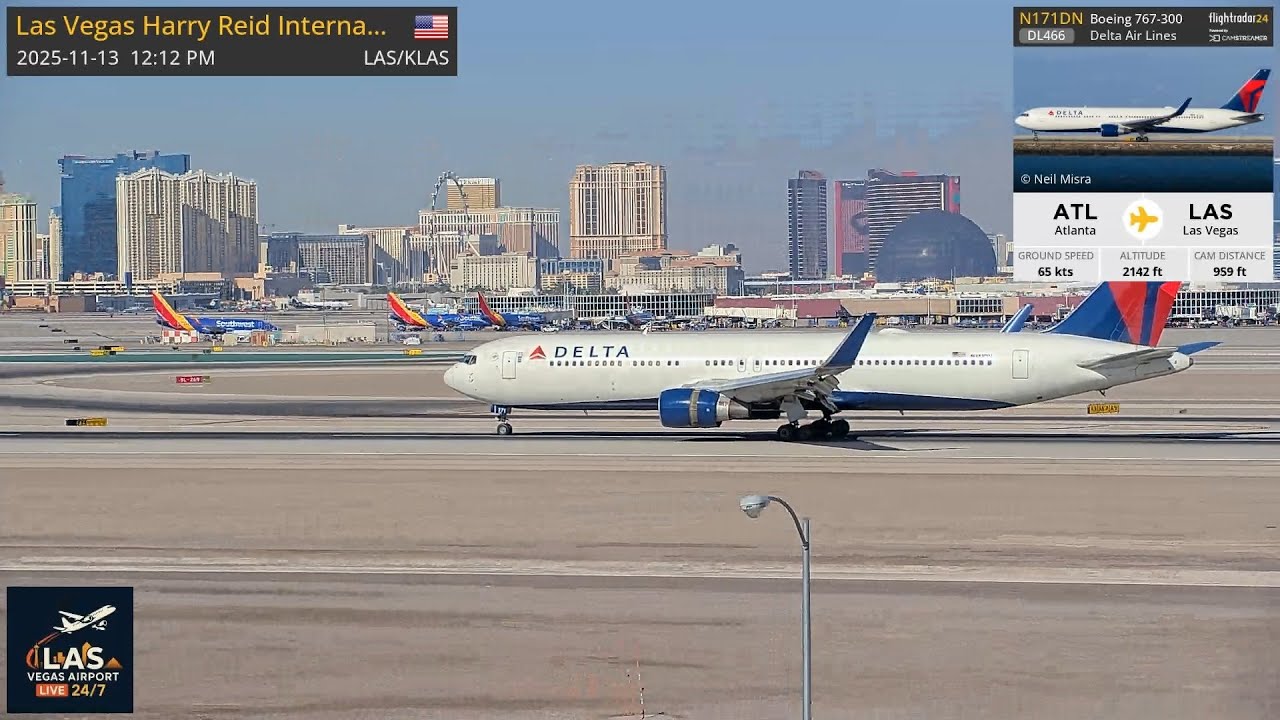 The Grand Daddy of the Delta Fleet N171DN Arriving in LAS Vegas DL466.