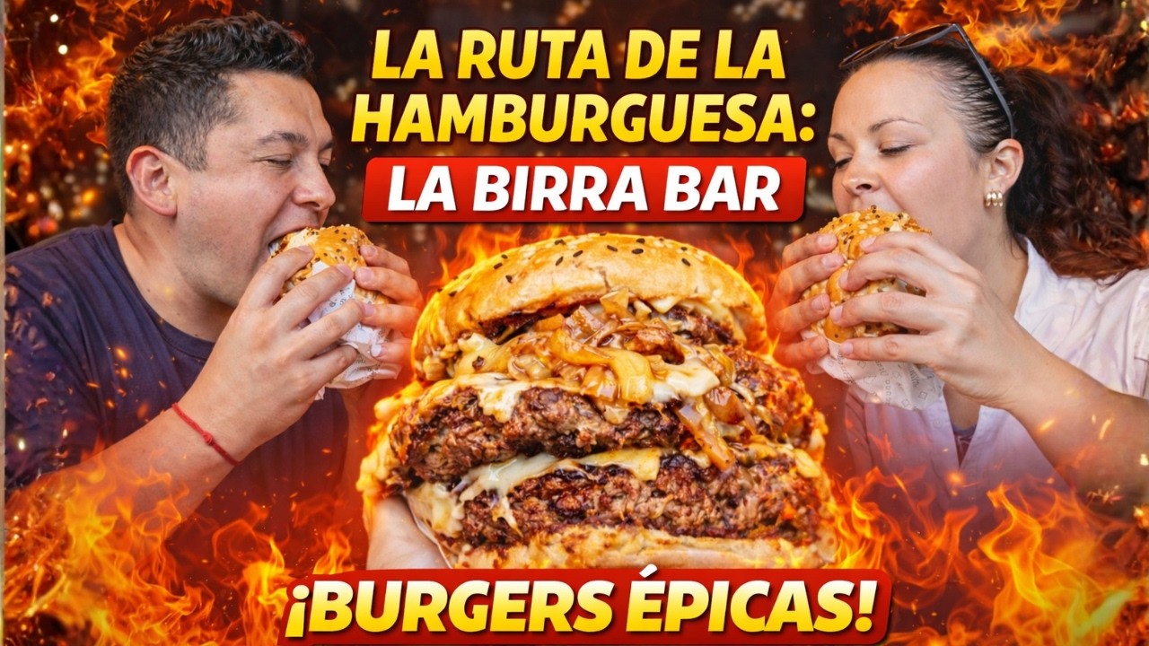 Probamos la hamburguesa MÁS FAMOSA de La Birra Bar… ¿Realmente vale la pena?