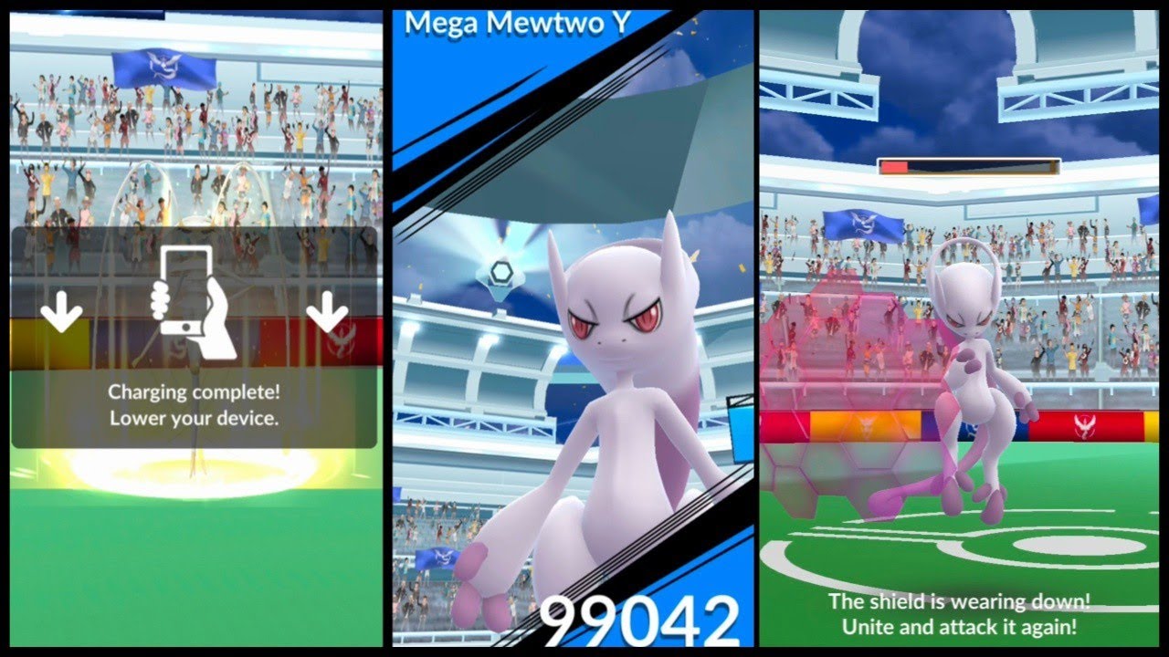 First Look at Mega Mewtwo Y Unity Raids 😱 | Pokemon Go |
