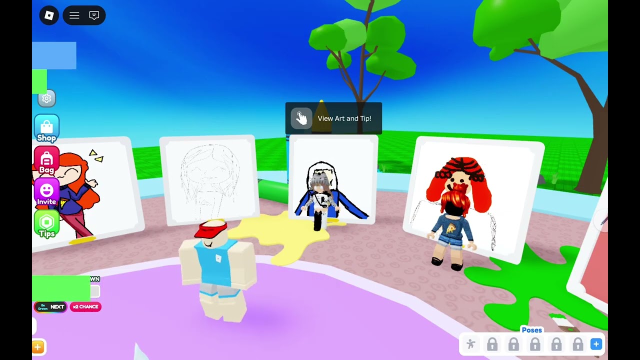 Playing draw me on Roblox #roblox(imma be online today at 17: pm in dti )