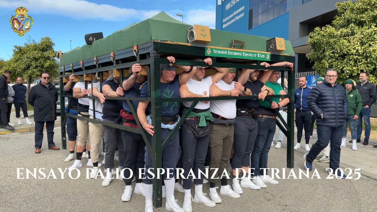 ENSAYO del Paso Palio de la Esperanza de Triana 2025 - Sevilla