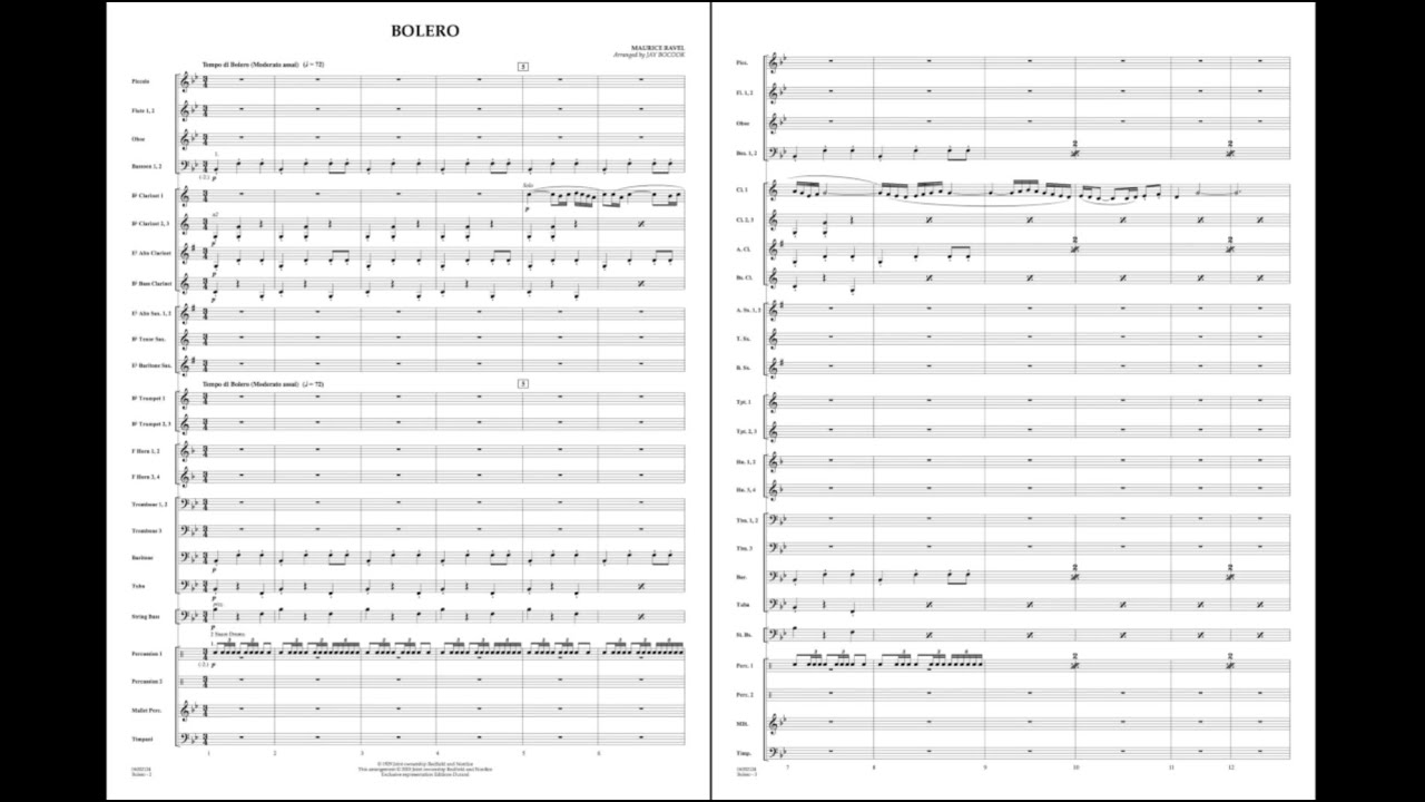 Bolero by Maurice Ravel/arr. Jay Bocook