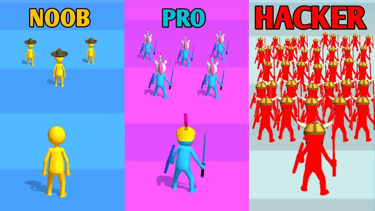 NOOB vs PRO vs HACKER - Join Clash 3D