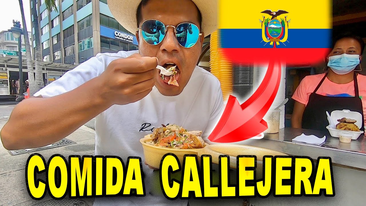 🇵🇪 PERUANO prueba y REACCIONA a comida Callejera en Guayaquil (LAS FAMOSAS HUECAS) 🇪🇨