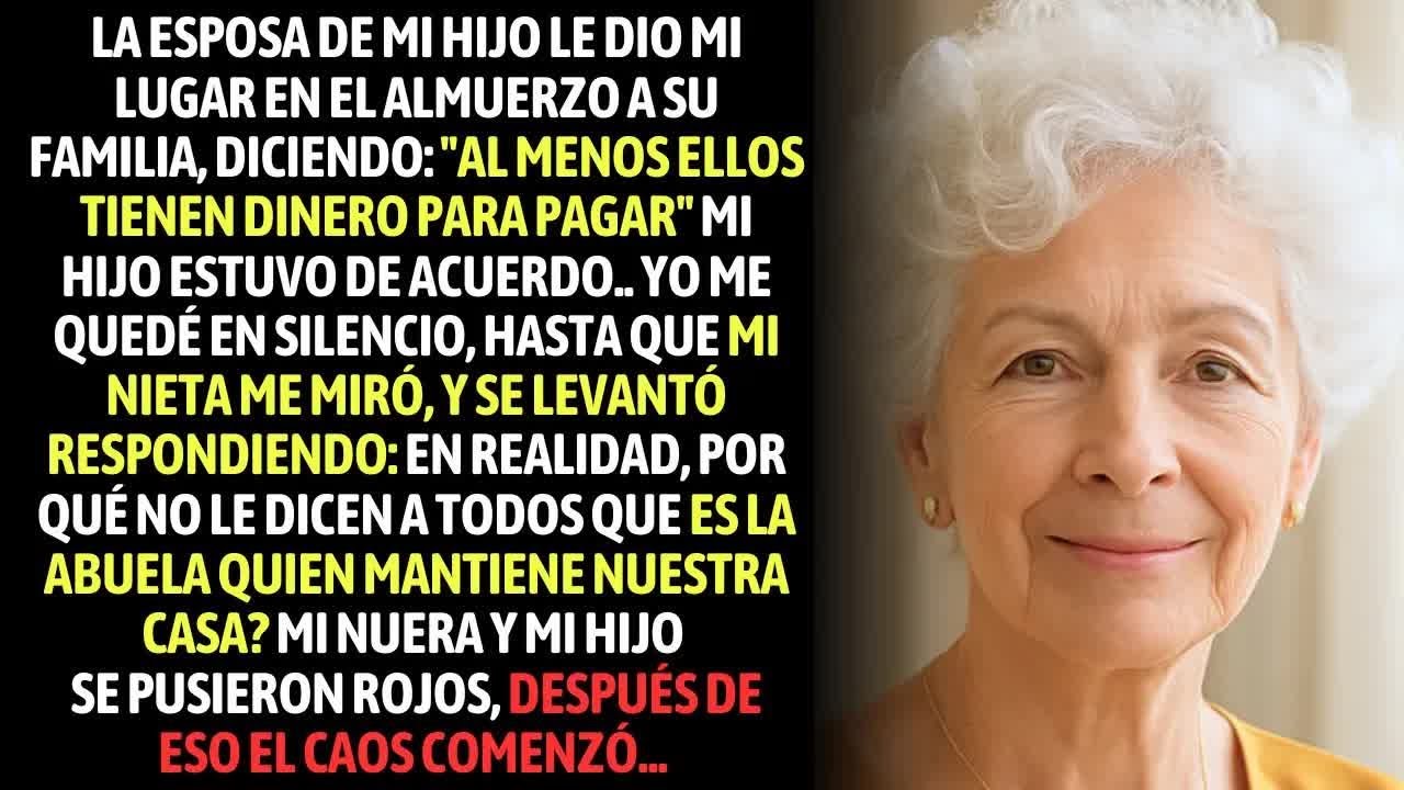 La Esposa De Mi Hijo Me Humilló En El Almuerzo, Hasta Que Mi Nieta Se Levantó Y Reveló La Verdad