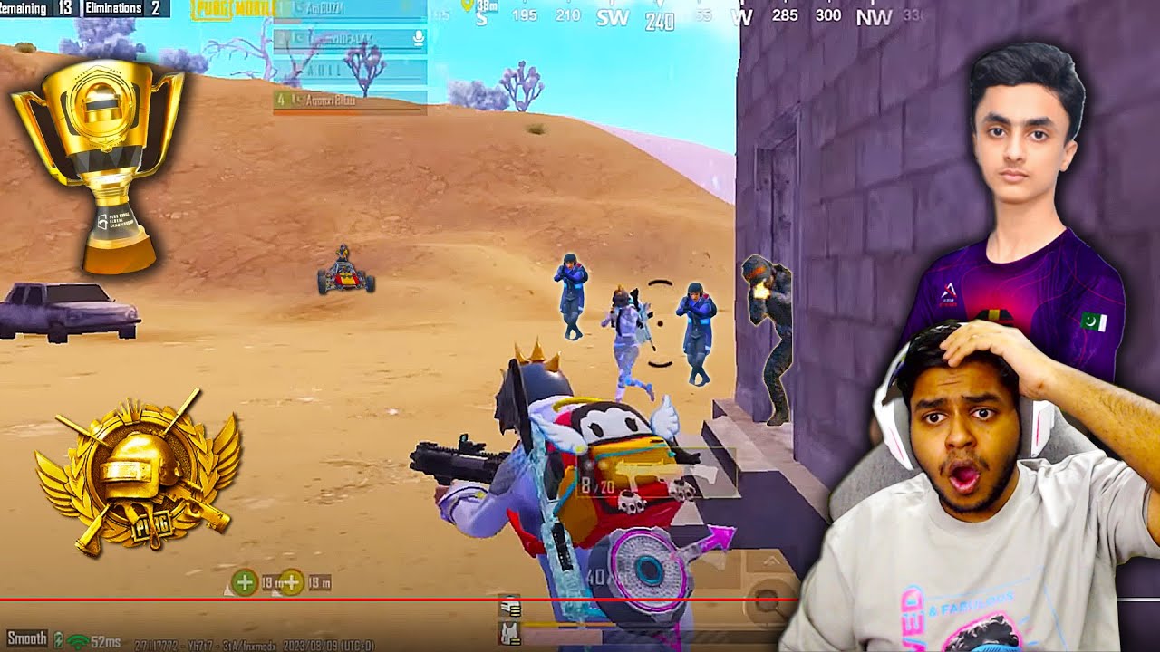 1-й в мире игрок АКМ из Пакистана, ближний бой. Лучшие моменты в PUBG Mobile.