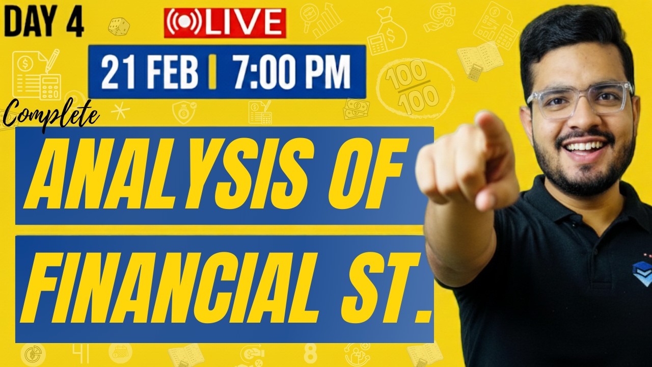 21 FEB 7:00 PM FULL ANALYSIS OF FINANCIAL STATEMENTS BOOK-3 ONE SHOT LIVE MARATHON
