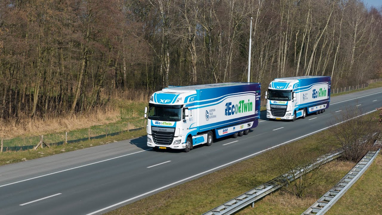 ‘EcoTwin’ participating in the European Truck Platooning Challenge