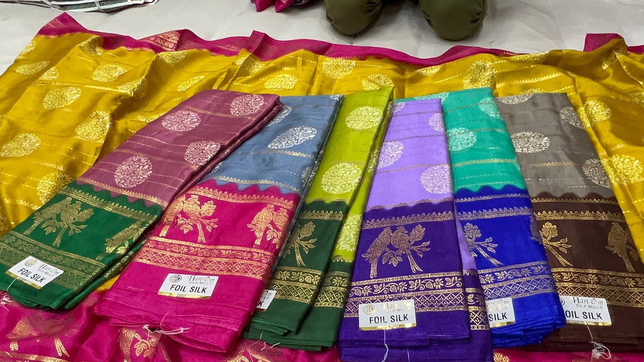 From 165/-‼️wholesale Designer Fancy sarees in chickpet Bangalore😍single saree courier available