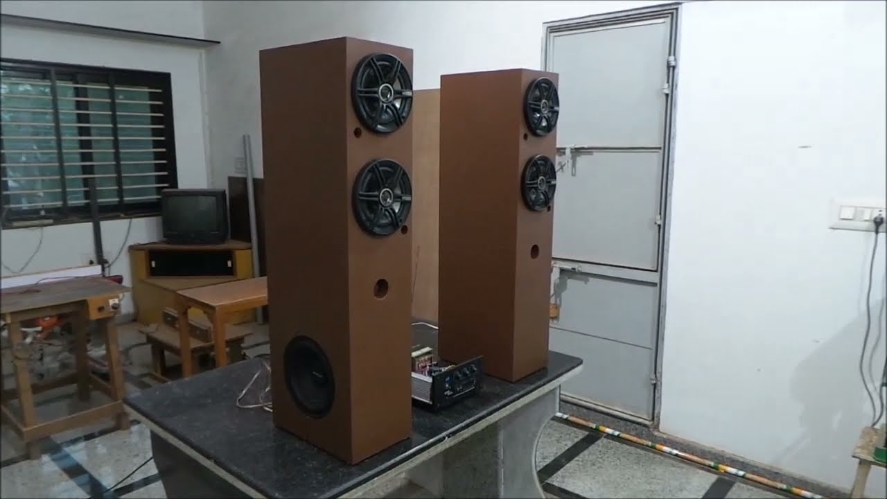 I MADE Tower Speakers enclosure Speakers हिन्दी मे मेने बनाया Speakers बॉक्स