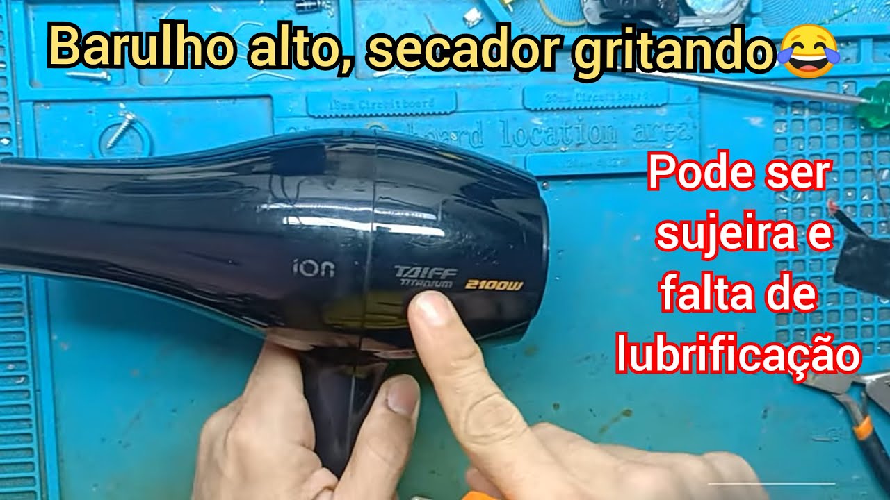 Secador de cabelo TAIFF 2100W gritando, fazendo barulho alto, como resolver isso? 🤷🏼‍♂️
