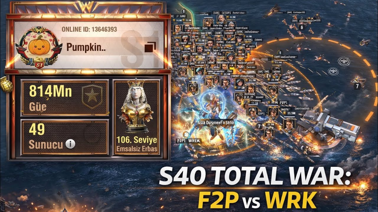 🔥 S40 TOTAL WAR: F2P vs WRK 🚨