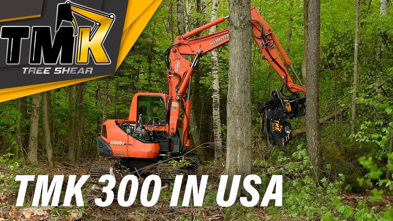 Land clearing in USA with TMK 300  // TMK Tree Shear